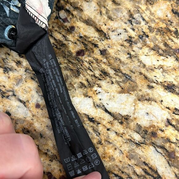 ZARA Sharon Floral Print 3/4 Sleeve Babydoll Mini Dress Size XL - Picture 8 of 10